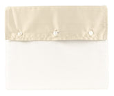 Ralph Lauren RL Organic Sateen Border Twin Duvet Cover 66x86 Inch Coastal Sand